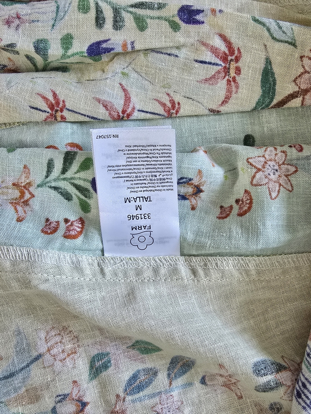 NWT FARM Rio Delicate Floral Stripe Sundress Size M - Picture 8 of 9